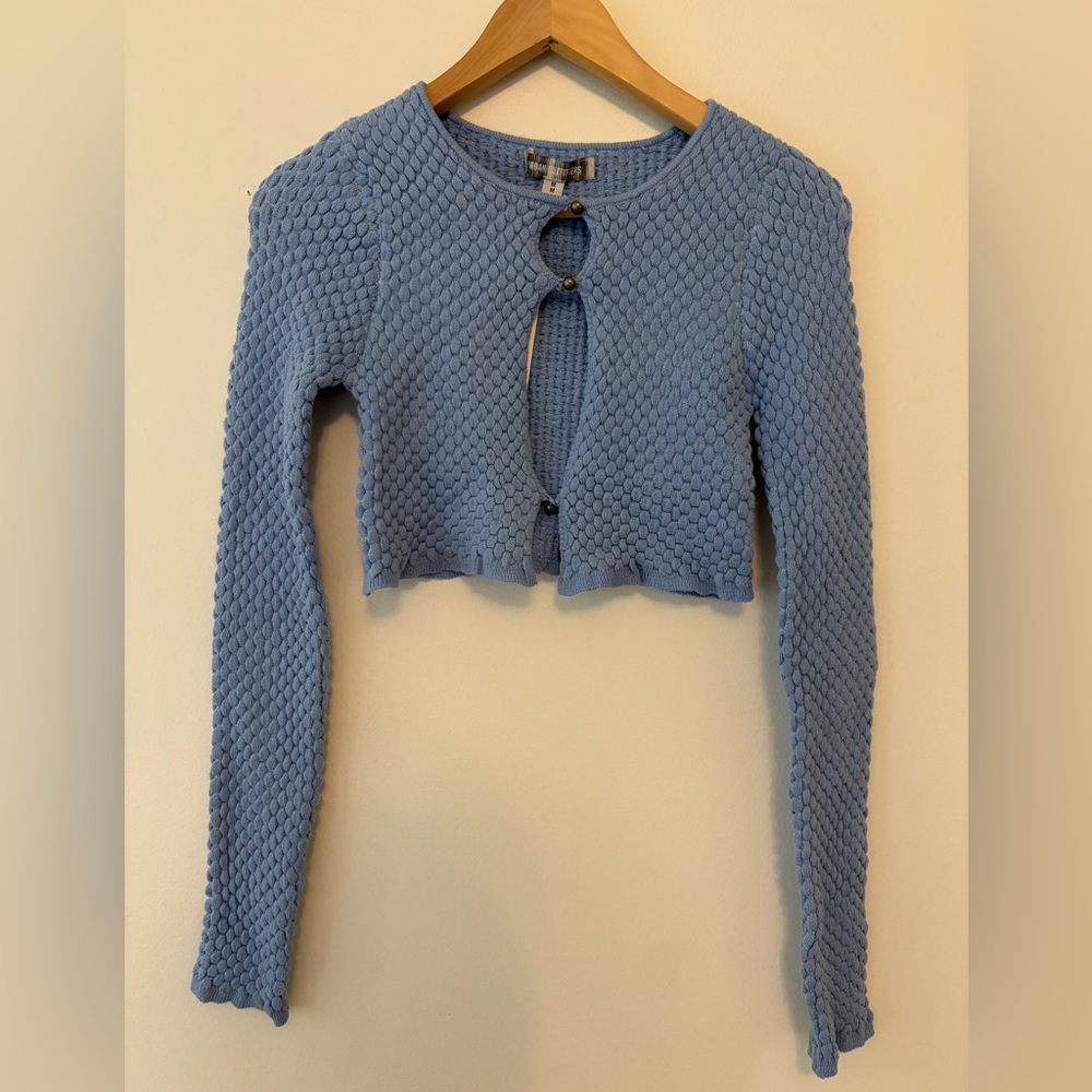 Urban Outfitters Sky Blue Knit Crop Top - Picture 5 of 7